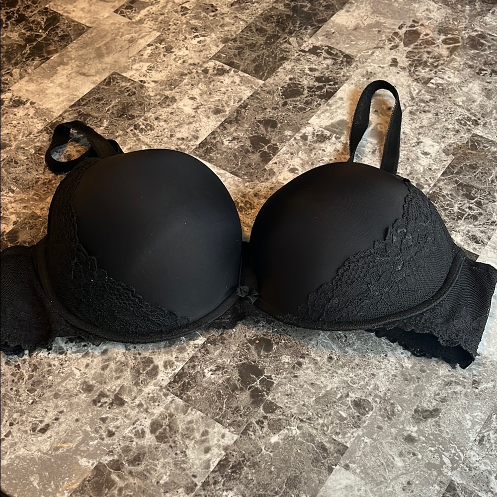 Black Lace Push-Up Bra